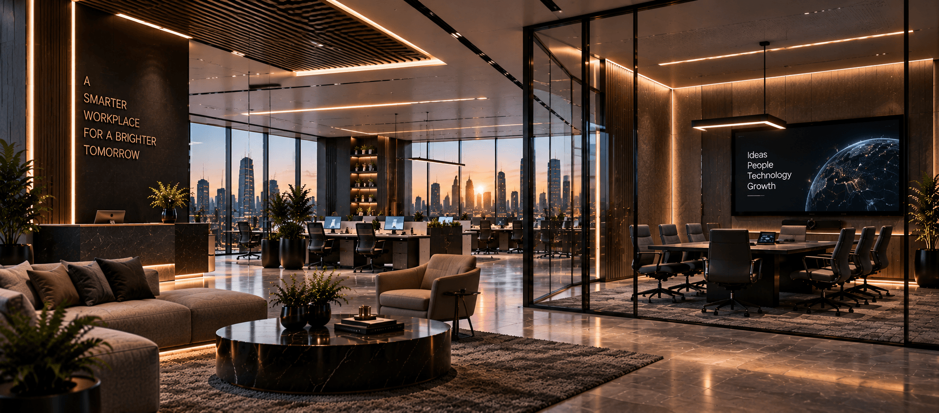 Premium commercial office environment