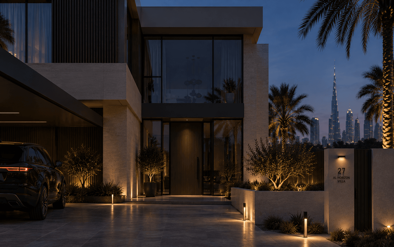 Away smart lighting scene